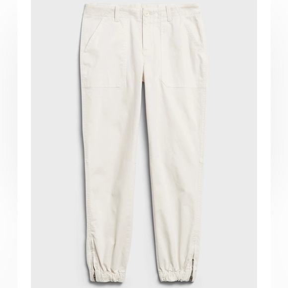 EUC Banana Republic slim cut utility pants cream size 4 - Picture 3 of 6